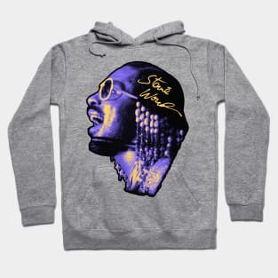 Stevie Wonder RnB Soul Neon Purple Hoodie